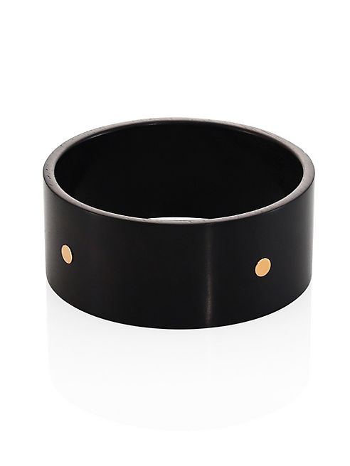 GINETTE NY - Ebene Large Ebony & 18K Rose Gold Bangle