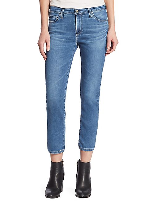 AG - Prima Cigarette Cropped Medium Washed Jeans