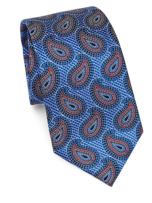 Ermenegildo Zegna - Medium Paisley Print Silk Tie