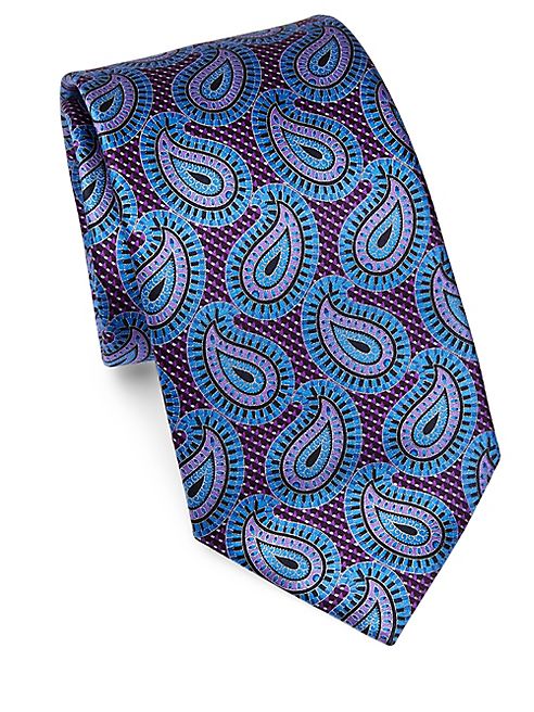 Ermenegildo Zegna - Medium Paisley Print Silk Tie