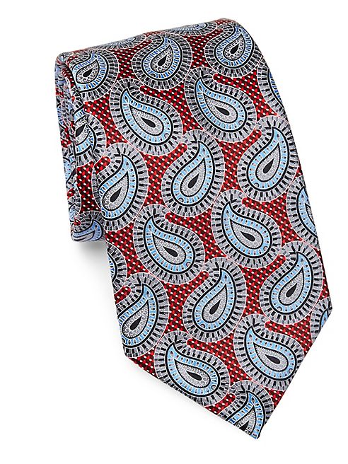 Ermenegildo Zegna - Medium Paisley Print Silk Tie