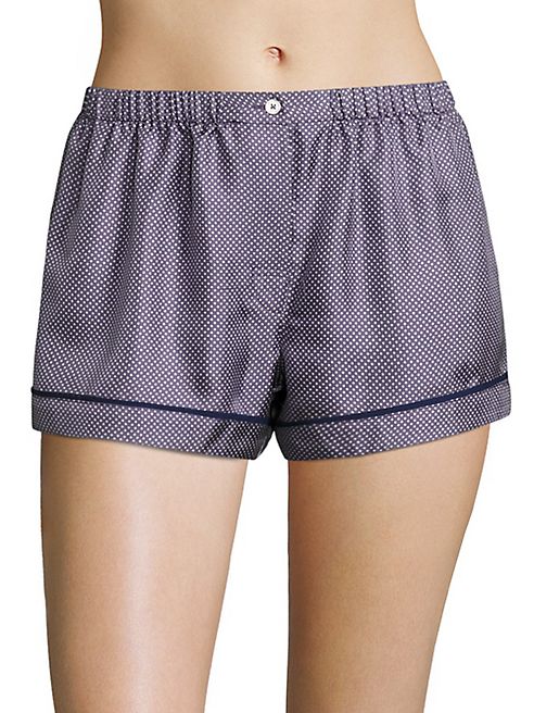 Araks - Tia Dotted Silk Charmeuse Boxer Shorts