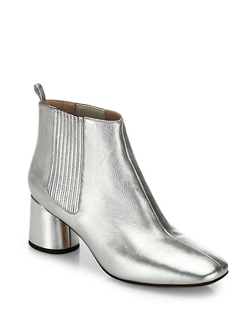 Marc Jacobs - Rocket Metallic Leather Block Heel Chelsea Booties