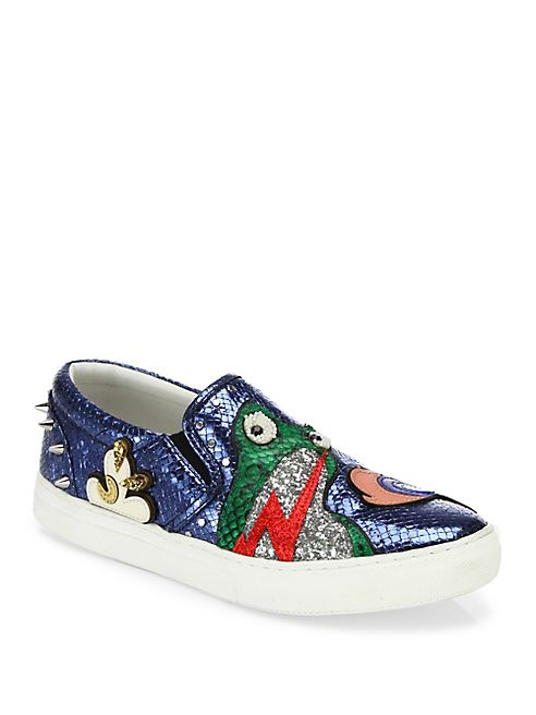 Marc Jacobs - Mercer Frog Leather Skate Sneakers