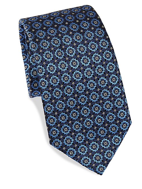 Ermenegildo Zegna - Elegant Circle Pattern Silk Tie