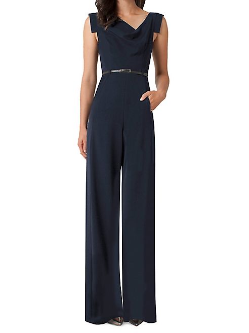 Black Halo - Jackie Draped Jumpsuit