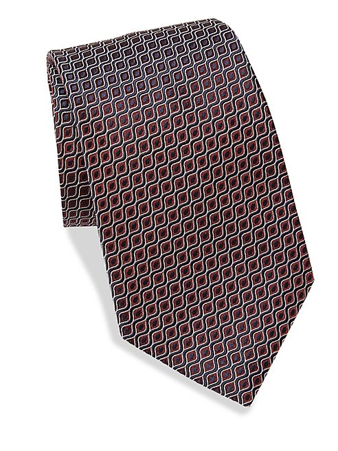 Ermenegildo Zegna - Microwave Diagonal Pattern Silk Tie