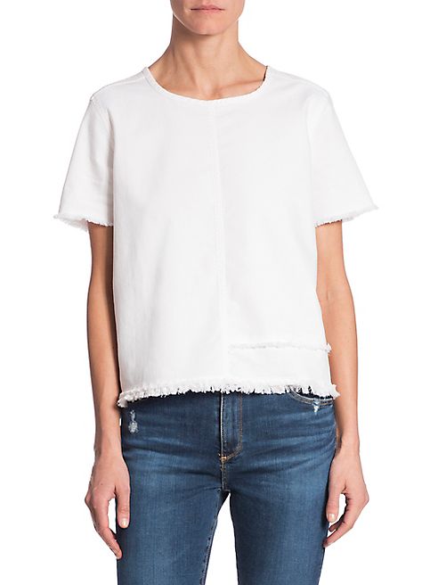 AG - Tawny Raw Hem Tee