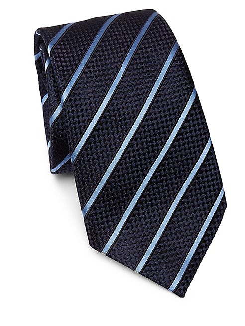 Ermenegildo Zegna - Diagonal Striped Silk Tie