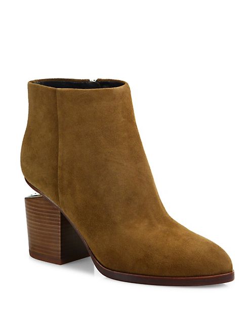 Alexander Wang - Gabi Suede Block Heel Booties