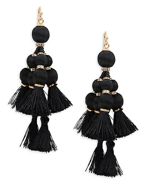 Kate Spade New York - Pretty Poms Tassel Statement Earrings