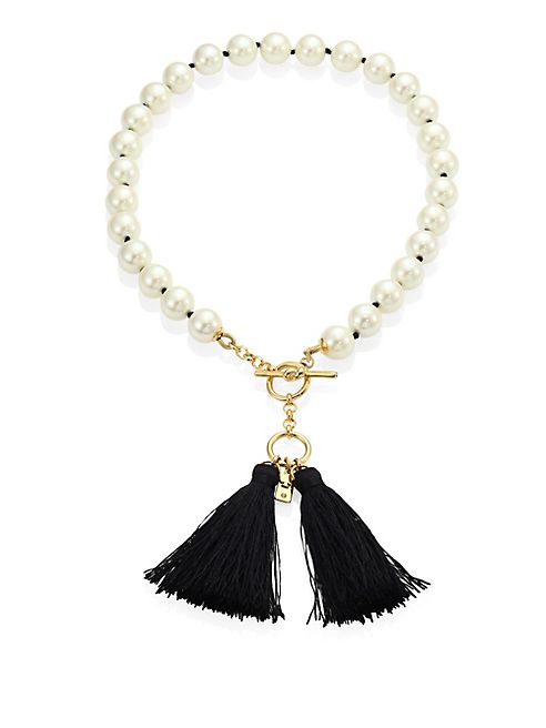 Kate Spade New York - Grand Bazaar Faux Pearl Tassel Necklace