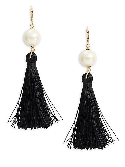 Kate Spade New York - Grand Bazaar Faux Pearl Tassel Drop Earrings