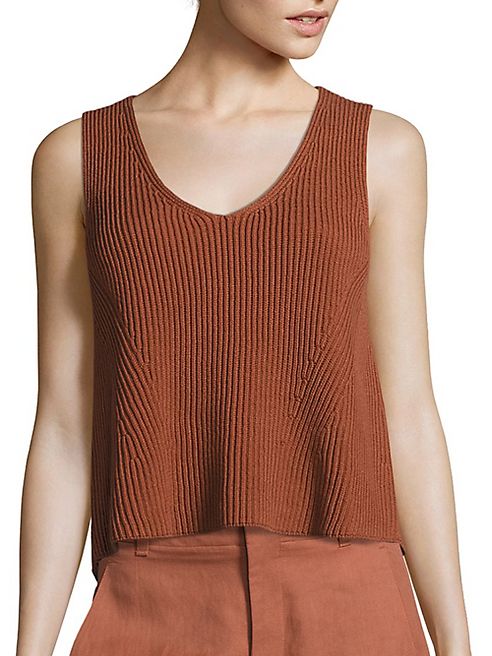 Vince - Solid Ribbed Tank