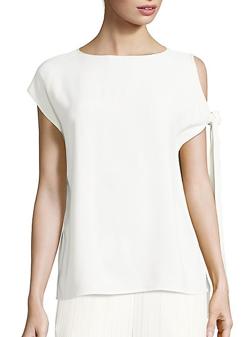 Helmut Lang - Satin Tie-Sleeve Top