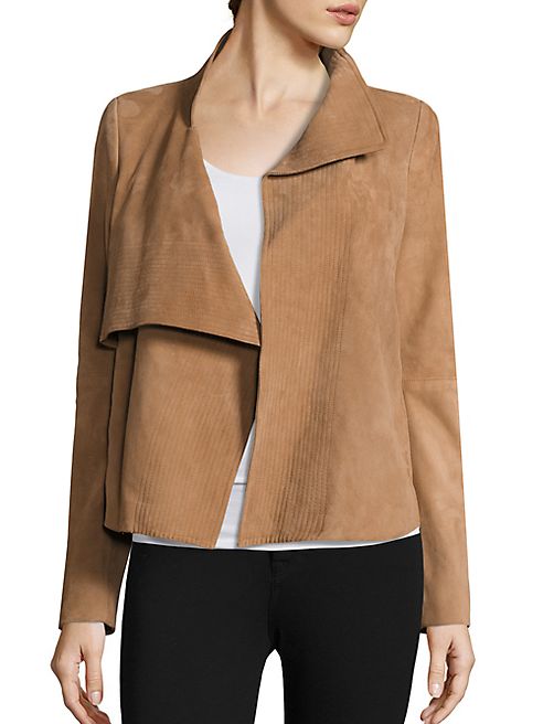 Halston Heritage - Draped Suede Jacket