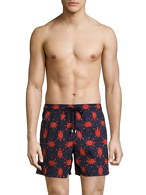 Vilebrequin - Flocked Turtles Printed Swim Shorts