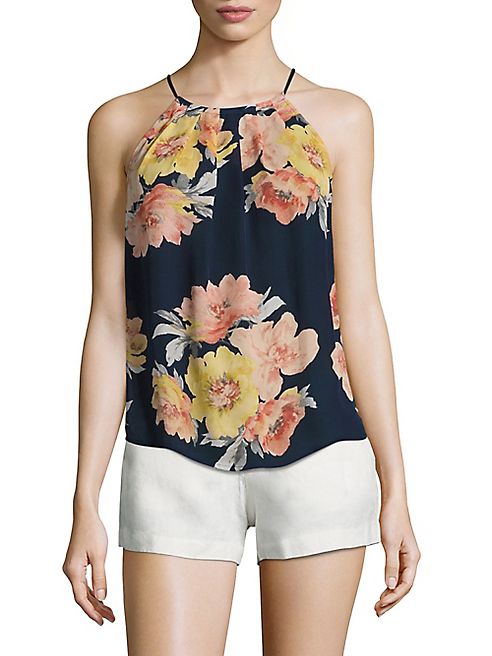 Joie - Amarey Wildflower Silk Halter Top