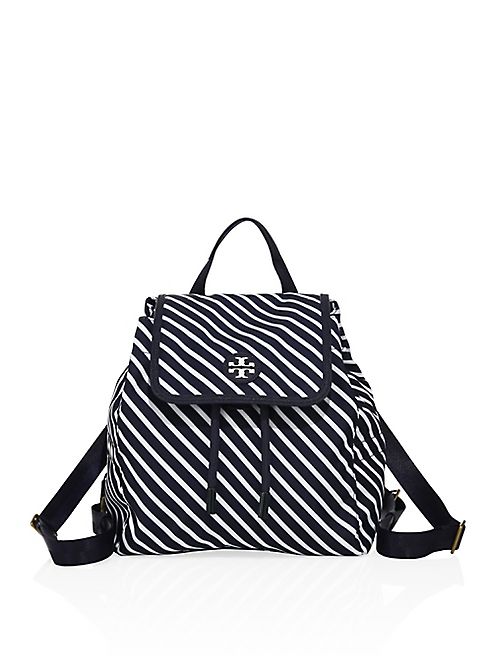 Tory Burch - Scout Small Striped Backpack