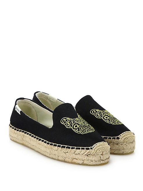 Soludos - Frenchie Embroidered Platform Espadrilles