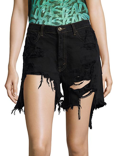 Faith Connexion - Distressed Denim Shorts