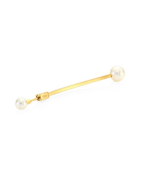 Chloé - Darcey Single Ear Jacket & Faux-Pearl Stud Earring Set