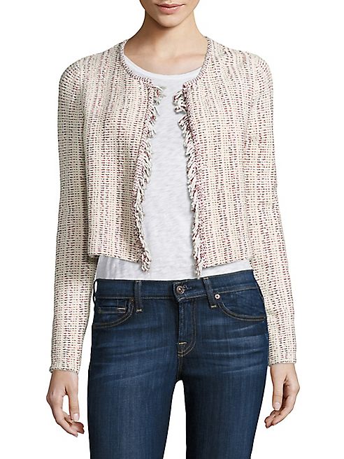 Theory - Galinne Cropped Bouclé Jacket