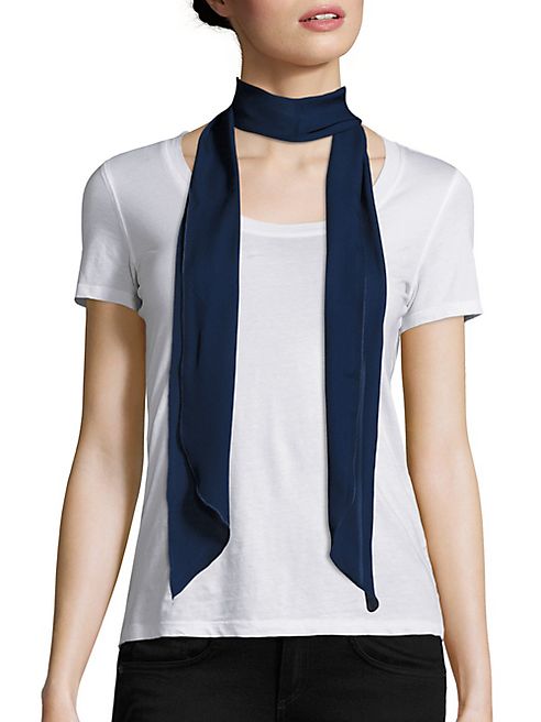 Donni Charm - Lady Long Skinny Silk Scarf