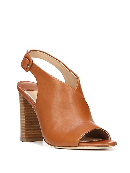 Diane von Furstenberg - Carini Leather Block Heel Slingback Sandals