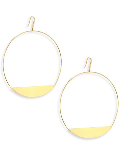 LANA JEWELRY - Bond 14K Yellow Gold XL Eclipse Earrings