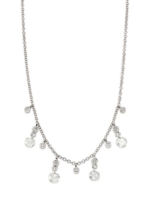 Meira T - Diamond & 14K White Gold Necklace