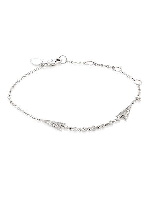 Meira T - Arrow Diamond & 14K White Gold Bracelet