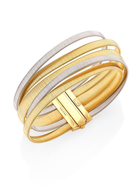 Marco Bicego - Masai 18K Yellow & White Gold Five-Strand Bracelet