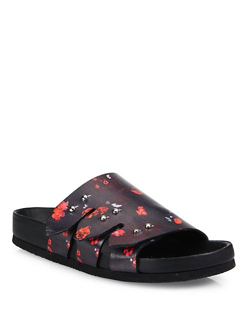 IRO - Birki Floral-Print Slides