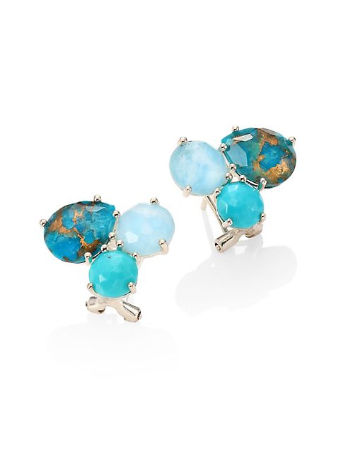 IPPOLITA - 925 Rock Candy Semi-Precious Multi-Stone Cluster Stud Earrings