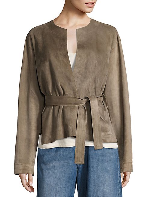 Vince - Suede Belted Jacket