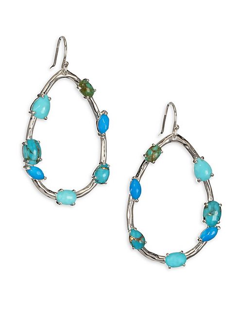 IPPOLITA - 925 Rock Candy Large Turquoise Teardrop Earrings