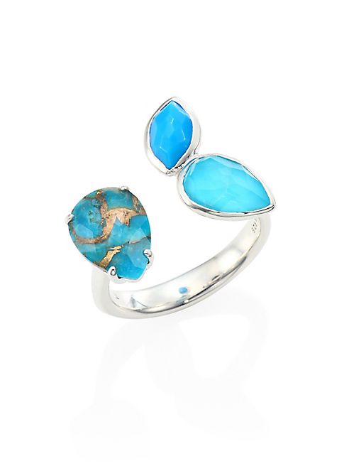 IPPOLITA - 925 Rock Candy Turquoise Open Ring