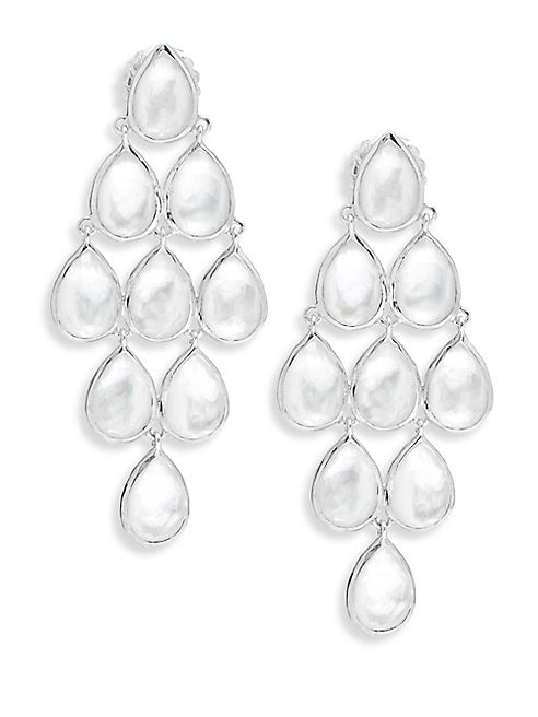 IPPOLITA - 925 Rock Candy Cascade Mother-Of-Pearl Chandelier Earrings