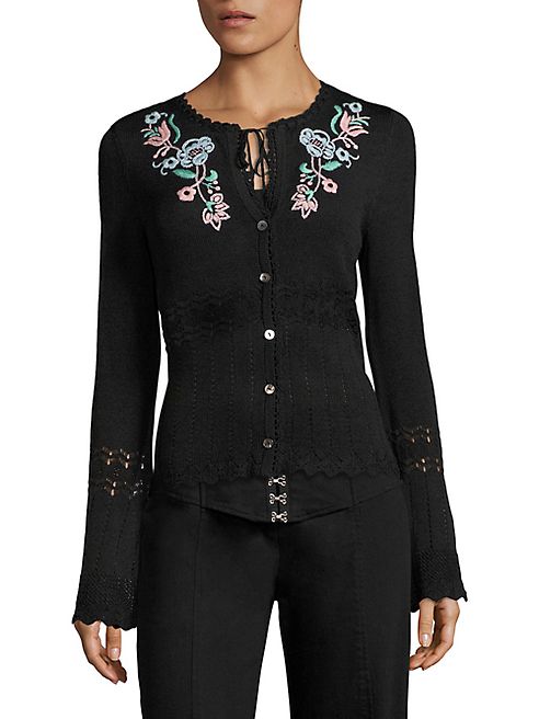 Nanette Lepore - Lovesong Embroidered Cardigan