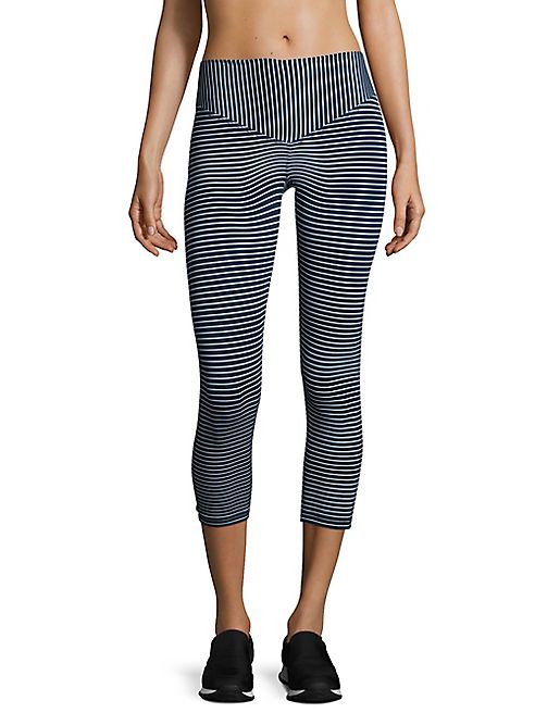 Olympia - Mateo Striped Cropped Leggings