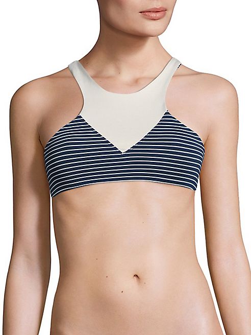 Olympia - Lyon Striped Sports Bra