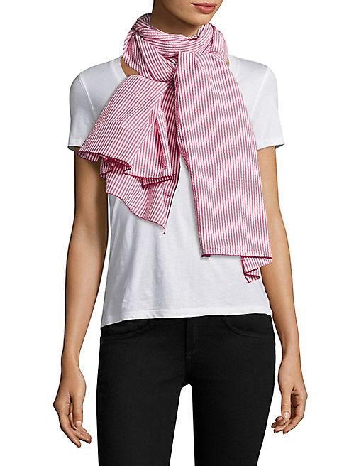 Donni Charm - Ace Stripe Cotton Scarf