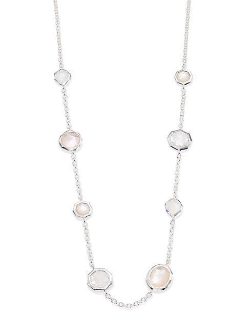 IPPOLITA - 925 Rock Candy Mini Gelato Semi-Precious Multi-Stone Short Station Necklace