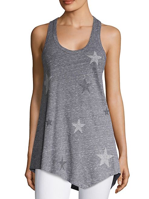 SUNDRY - Heathered Star Stud Tank Top