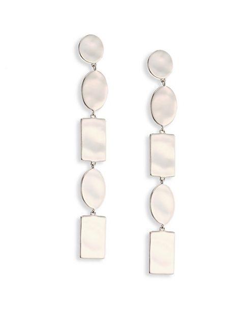 IPPOLITA - 925 Senso Oval & Rectangle Discs Linear Earrings