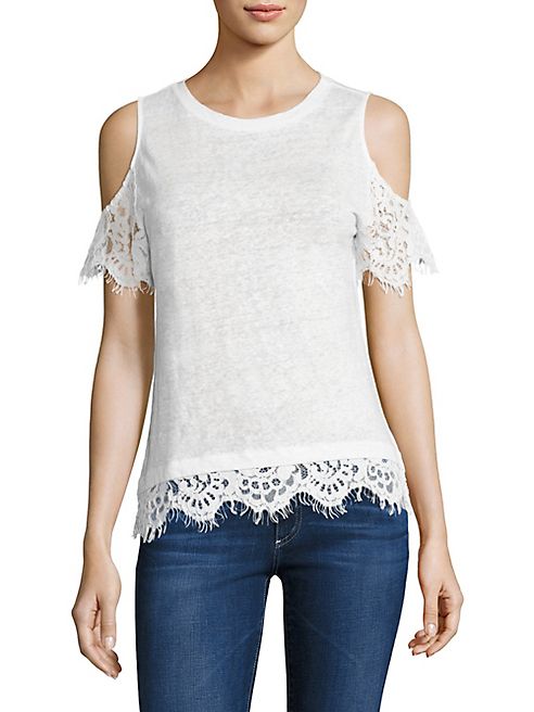 Generation Love - Monica Lace Cold Shoulder Top