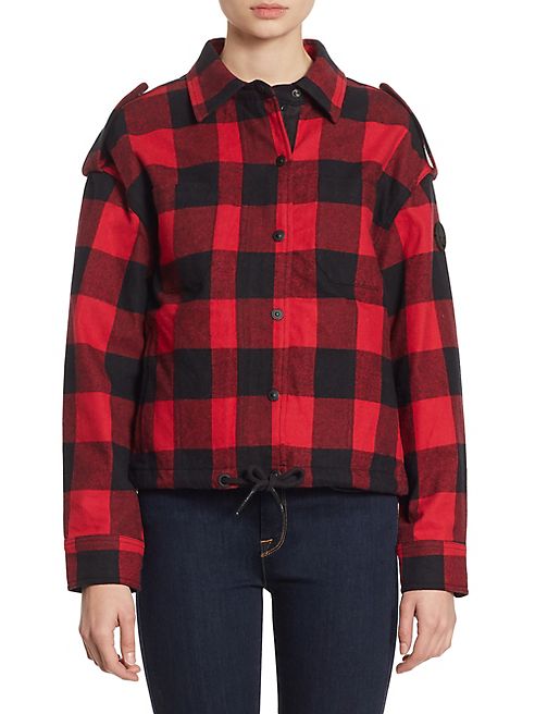 Moose Knuckles - Hartley Buffalo Plaid Flannel Shirt Jacket