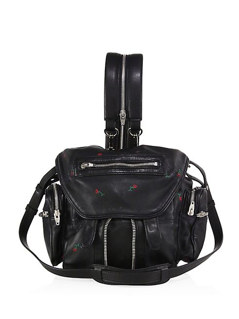 Alexander Wang - Mini Marti Convertible Embroidered Leather Backpack