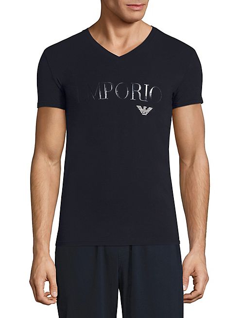 Emporio Armani - Cotton Blend Loungewear Tee